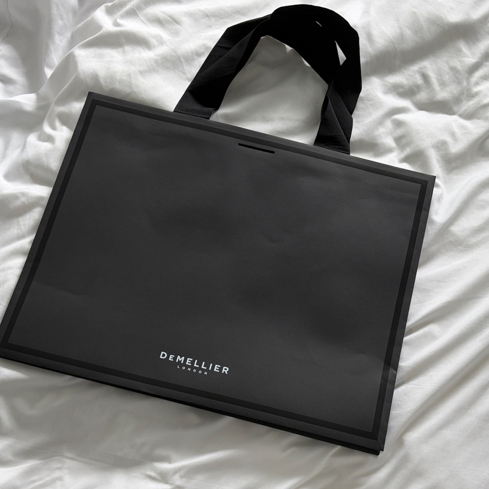 💯Large Demellier shopping gift bag 🖤